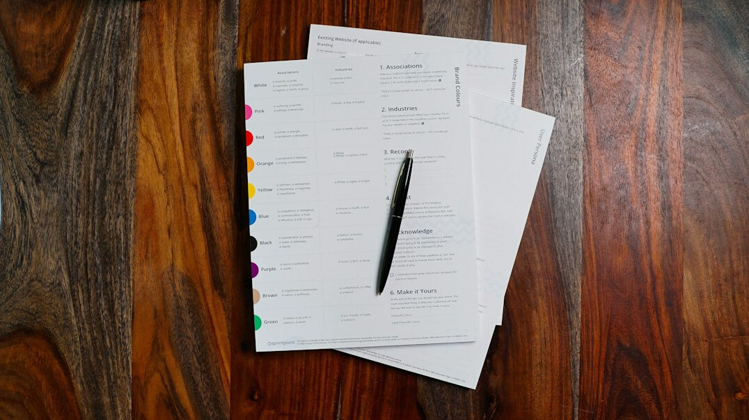 insurance documents on table